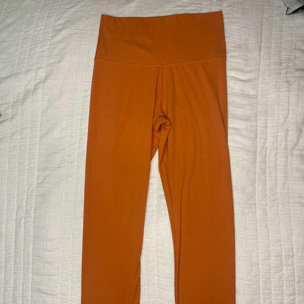 Nike DRI-FIT Orange high rise leggings in size Small
